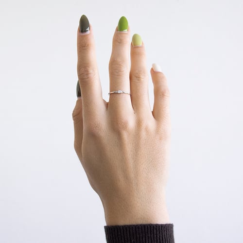 Minimalistický prsten s diamantem Marsh