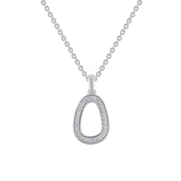 Zlatý přívěsek s lab-grown diamantmi Evie 163240