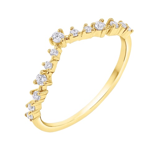 Vykrojený eternity prsten s lab-grown diamanty Kenzie
