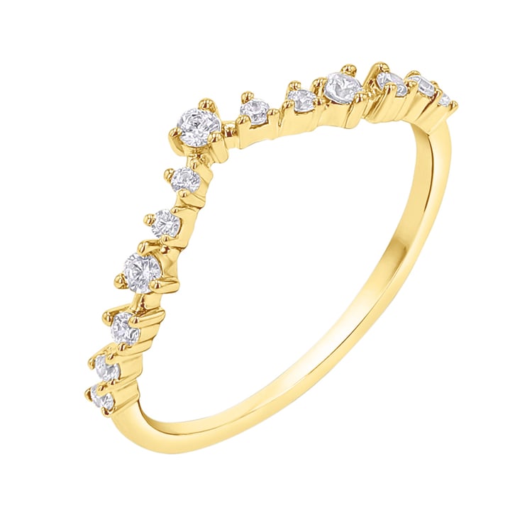 Vykrojený eternity prsten s lab-grown diamanty Kenzie 140826