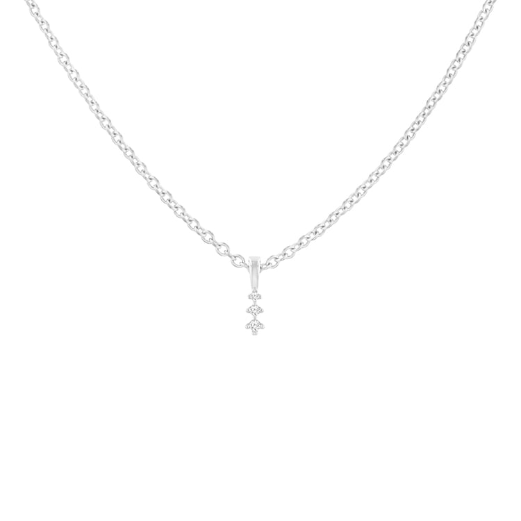 Minimalistický diamantový přívěsek ze stříbra