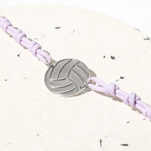 Šňůrkový náramek míč s gravírem dle vaší volby Volleyball