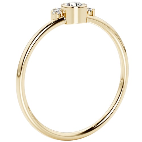 Half halo prsten s diamanty Jorg