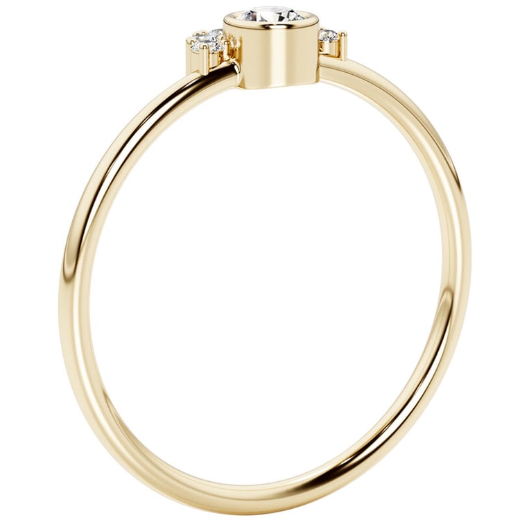 Half halo prsten s diamanty Jorg 152314