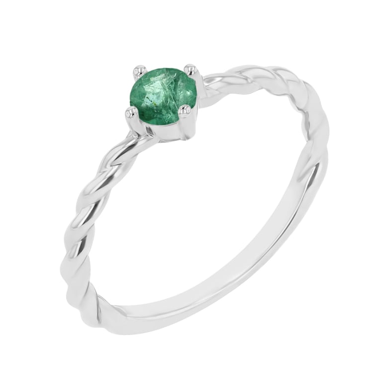 Propletený prsten se smaragdem Nelson