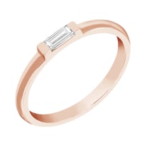 Prsten s baguette diamantem Xenia