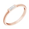 Prsten s baguette diamantem Xenia