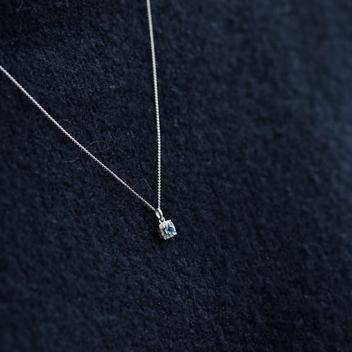 Akvamarínová zlatá sada šperků s diamanty Brisa