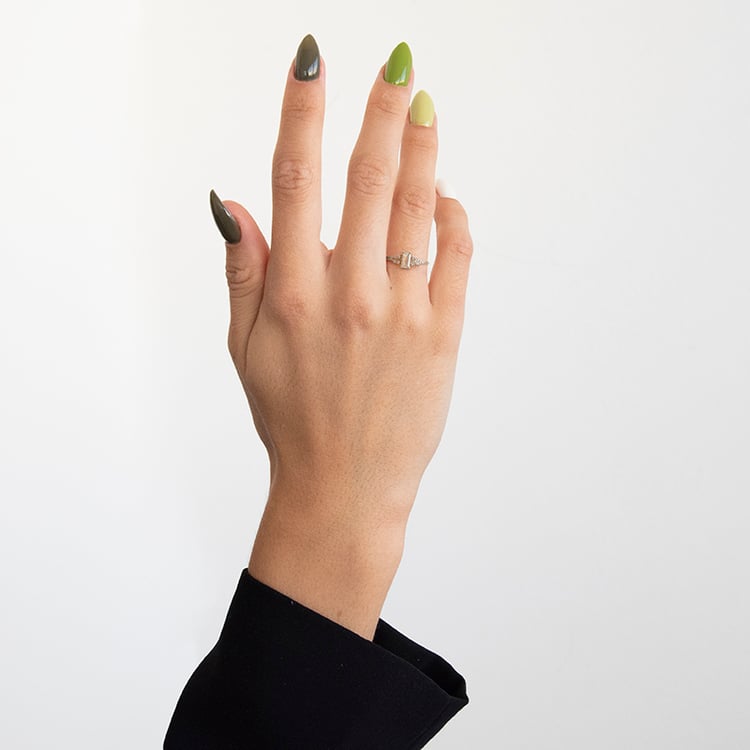 Prsten s emerald salt and pepper diamantem a diamanty Mikolaj 109896