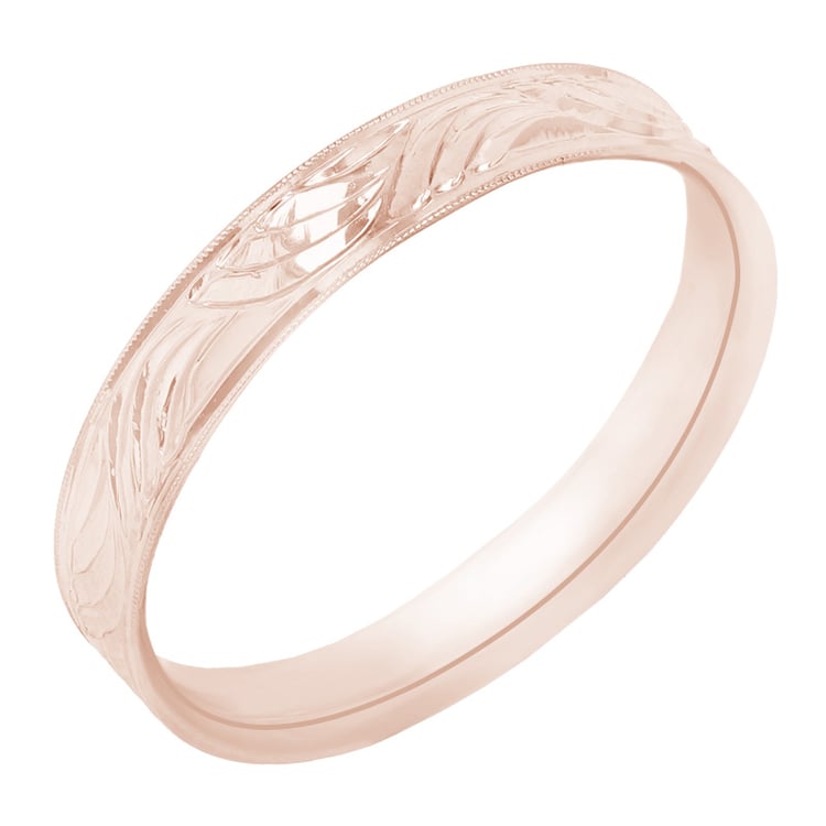 Zlaté snubní prsteny s gravírem a diamanty Davis 98303