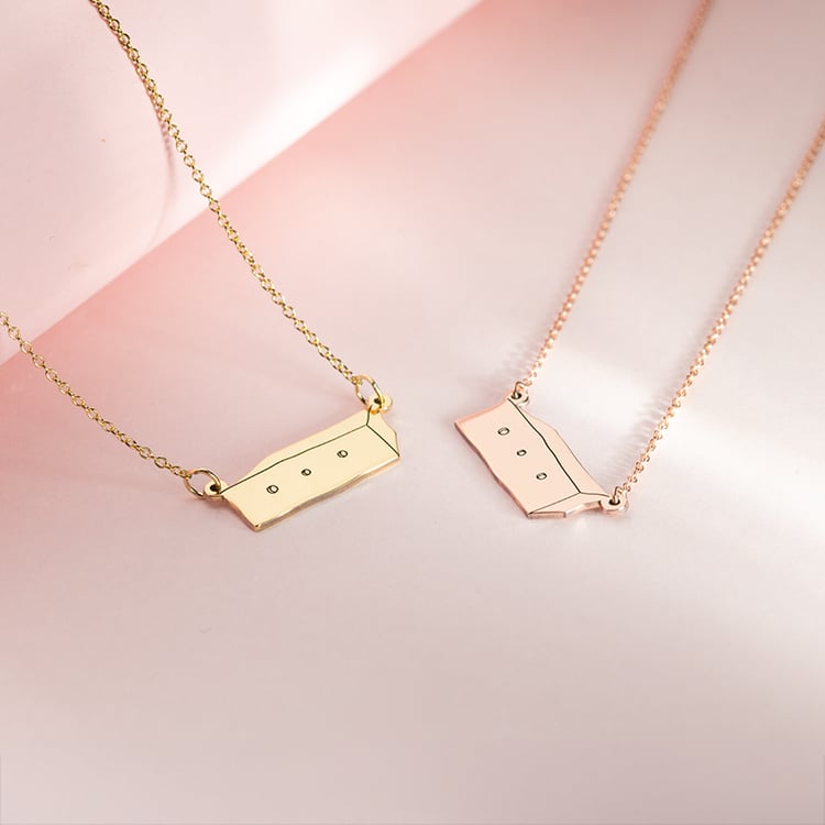 Stříbrný náhrdelník s krabicí Malý princ 150637