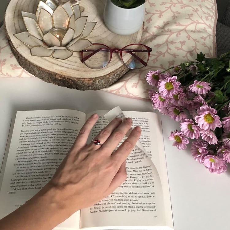 Prsten s granátem 35616