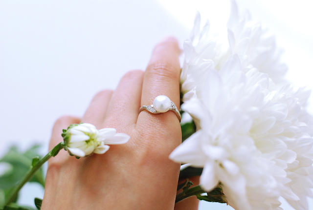 Perlový prsten 6934