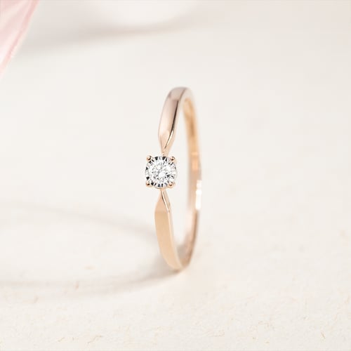 Elegantní zásnubní prsten s lab-grown diamantem Ximena