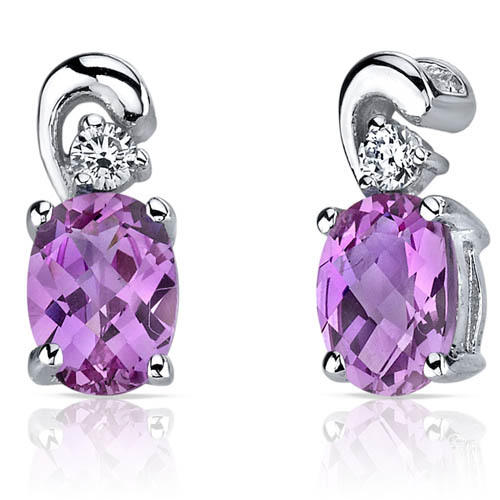 Safírové náušnice se zirkony