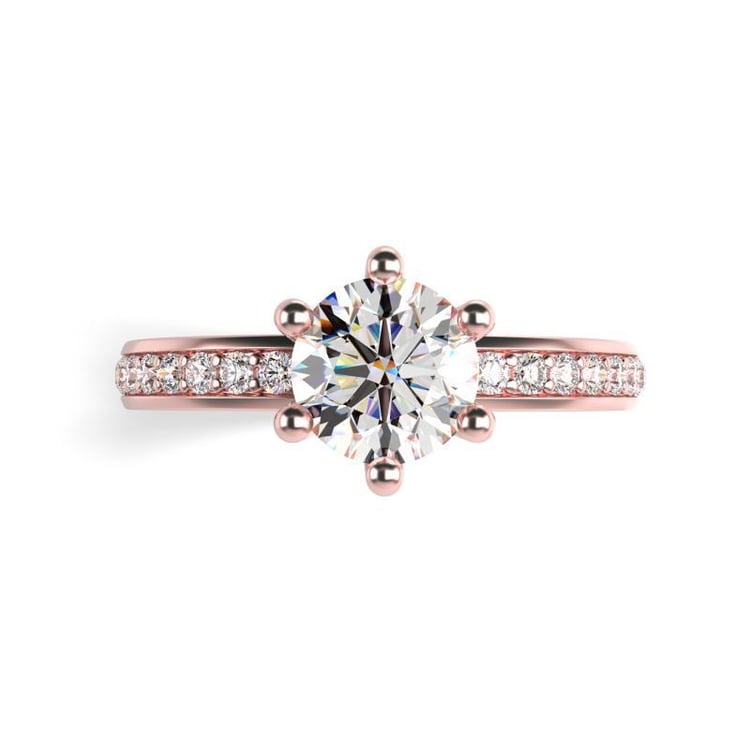 Prsten z růžového zlata 16008