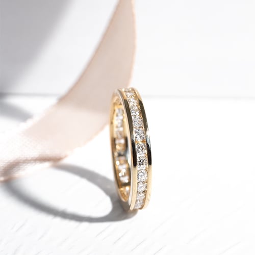 Eternity prsten s round diamanty Branko