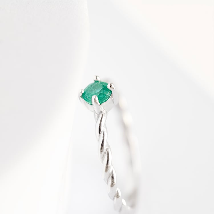 Propletený prsten se smaragdem Nelson 145549