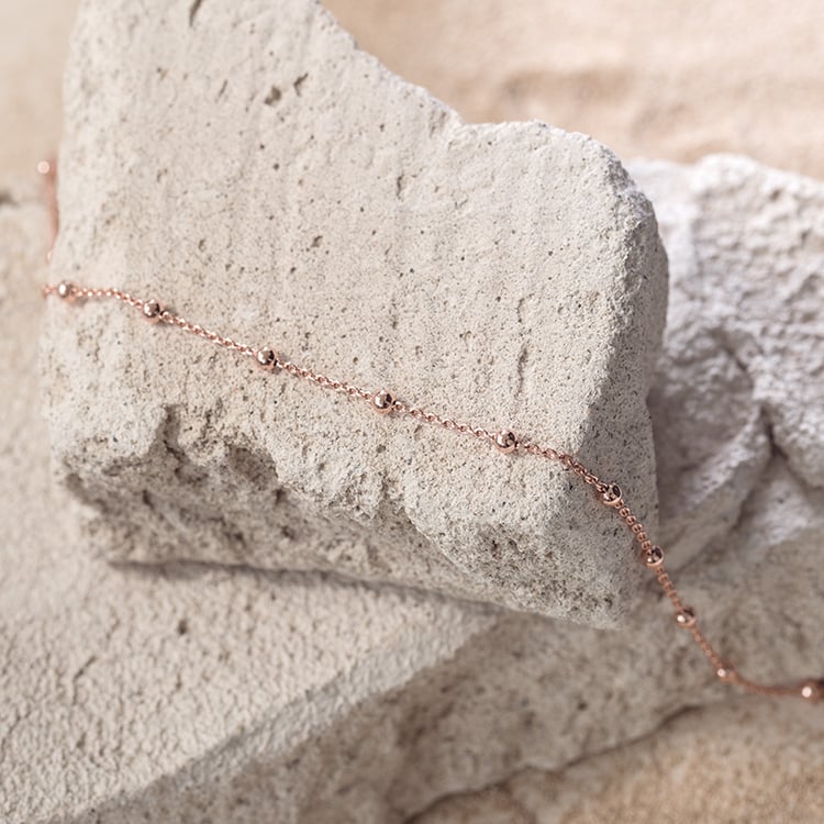 Řetízek s kuličkami 45 cm ze stříbra 124443