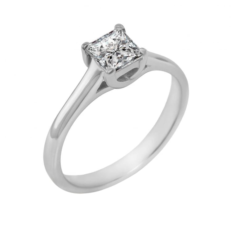 Zlatý zásnubní prsten s diamantem 