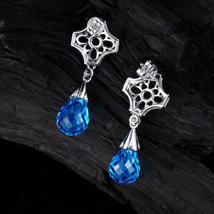 Topazove náušnice ze zlata 16306