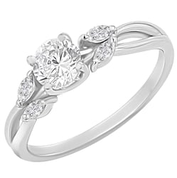 Zásnubní prsten s výběrem písmene a diamanty Halym