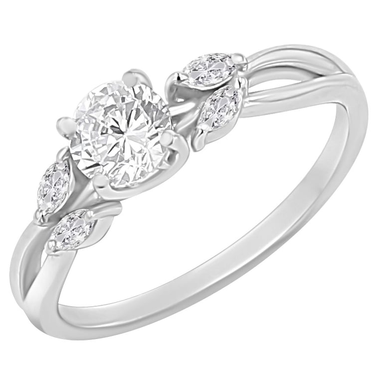 Zásnubní prsten s výběrem písmene a diamanty Halym
