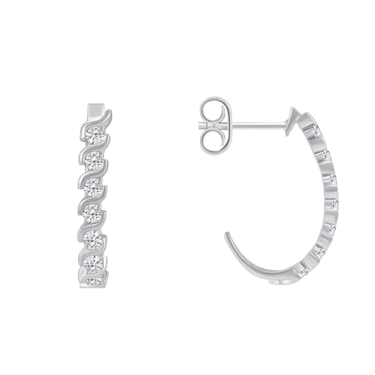 Zlaté náušnice s diamanty