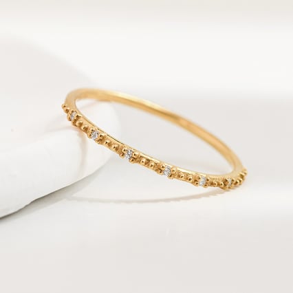 Minimalistický prsten s diamanty Tess