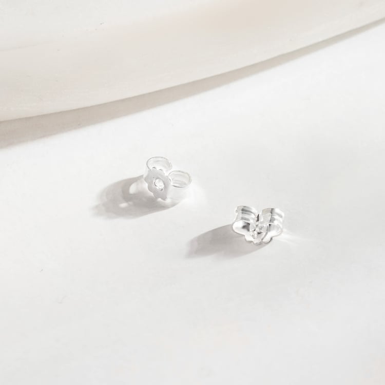 Náušnicové puzety z bílého zlata Lora 166425