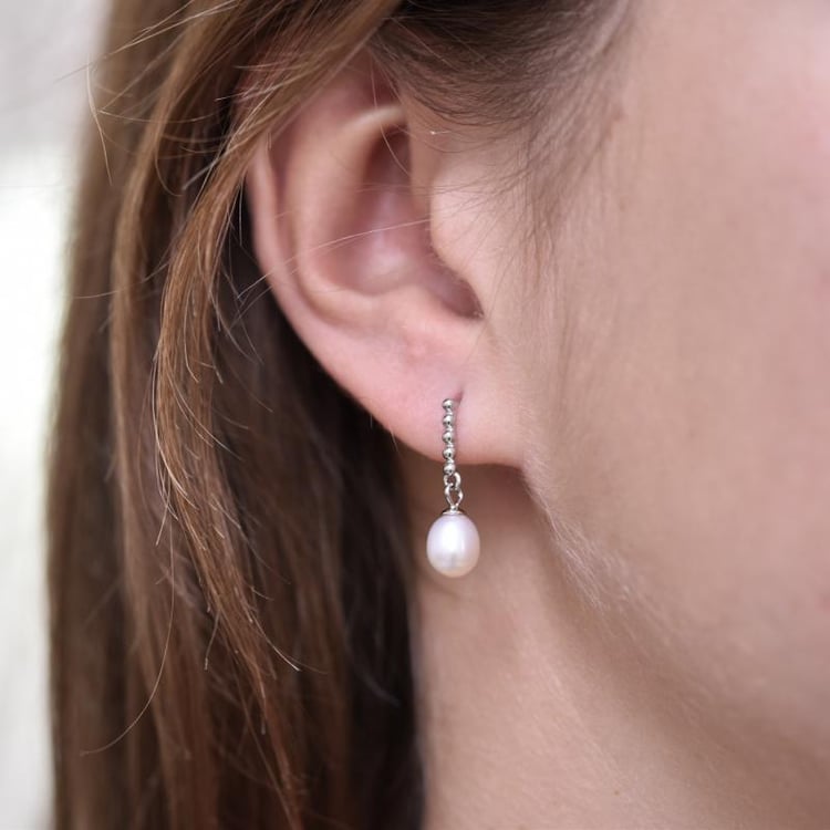 Náušnice ze stříbra 17475