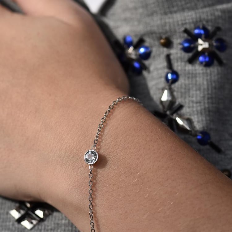 Něžný náramek s IGI certifikovaným lab-grown diamantem Isra 96913