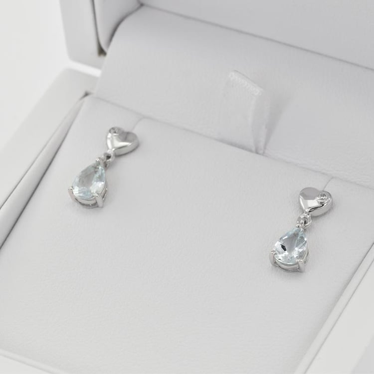 Náušnice s akvamaríny 31792