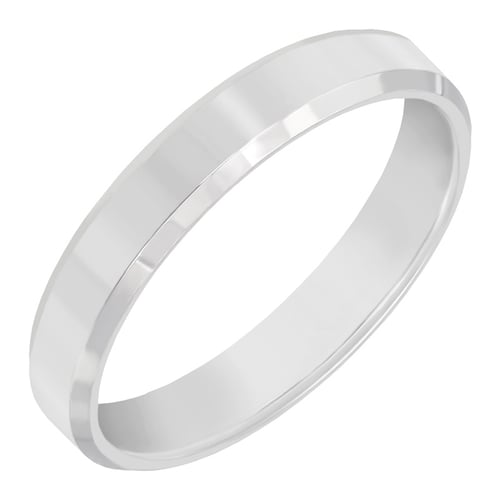 Zlaté minimalistické snubní prsteny se zkosenými hranami Varden