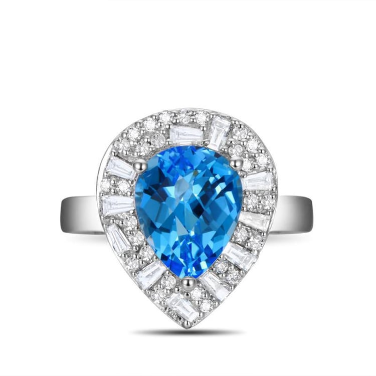 Topazový prsten Kalina 10024