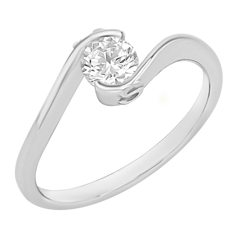Zásnubní prsten s výběrem písmene a diamanty Saffar 166945