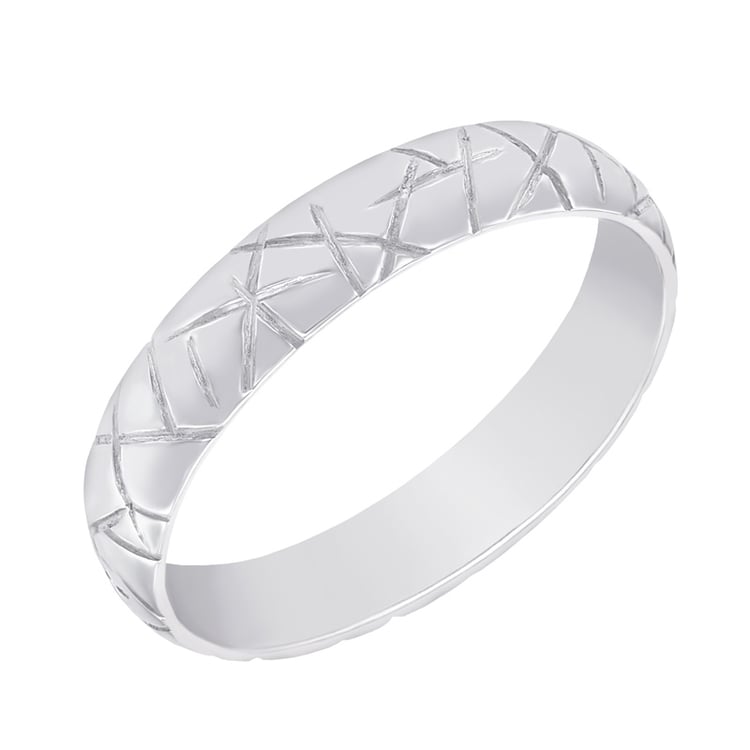 Dámský prsten s rýhami 58876