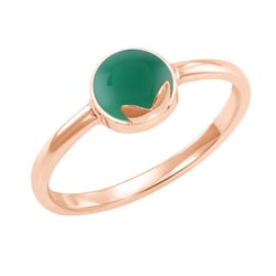 Zlatý prsten s cabochon onyxem Yana