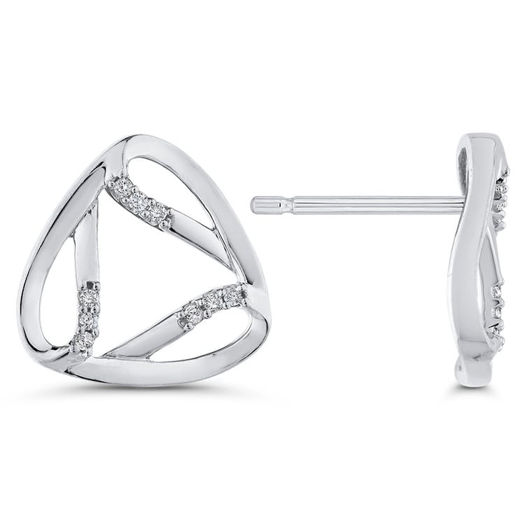 Zlaté diamantové náušnice 50118