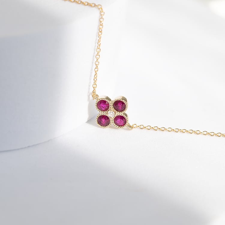 Rubínový náramek s diamantem Reith 144294