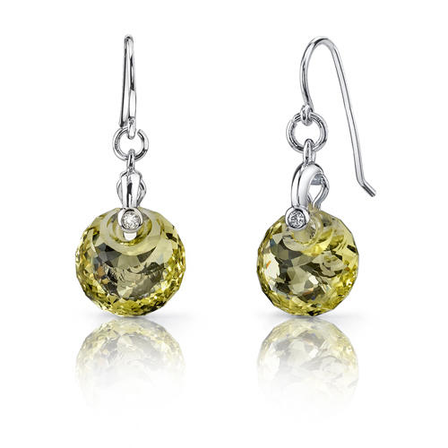 Stříbrné náušnice s křišťalem Briseis