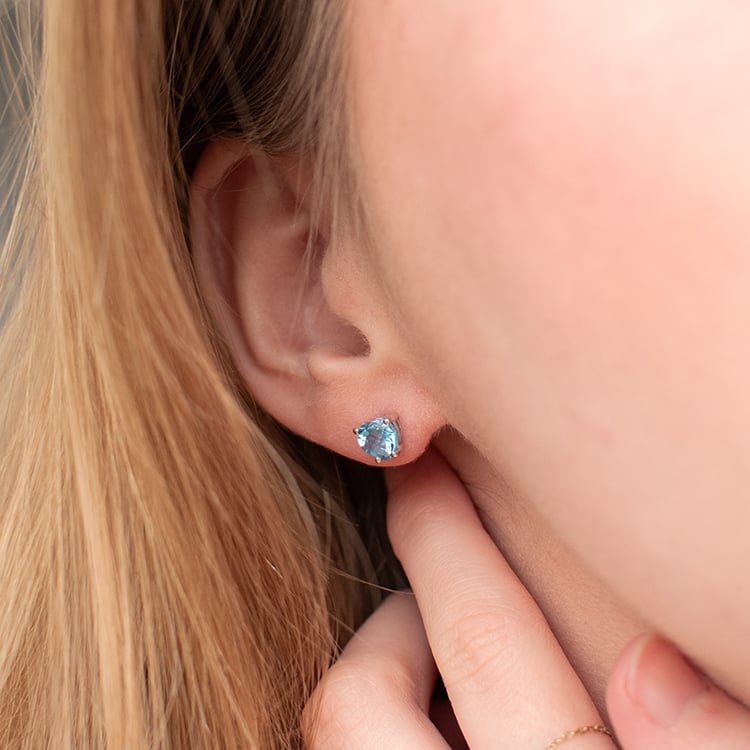 Zlaté náušnice se srdíčkovými topazy Kaciah 135512