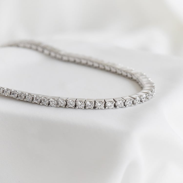 Elegantní stříbrný náramek 90622