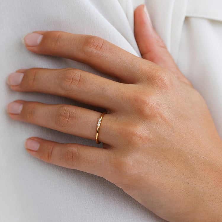 Stříbrný diamantový prsten Nicklas 157796