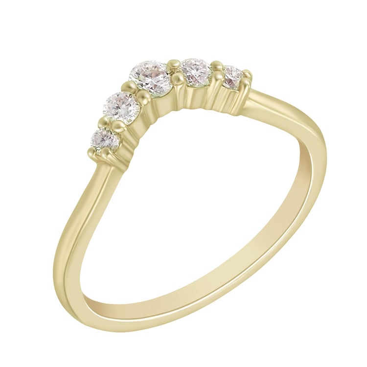 Vykrojený snubní prsten 73743