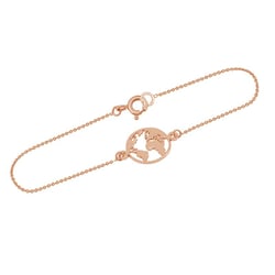 Minimalistický náramek s mapou světa Earth