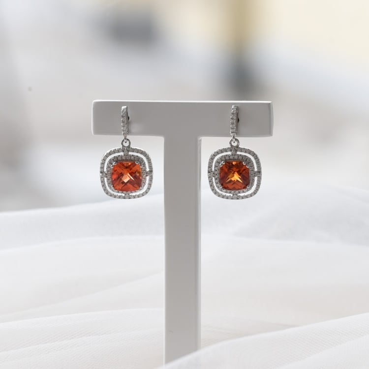 Náušnice se safírem 65801