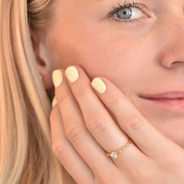 Propletený prsten s lab-grown diamantem Nelson 129338