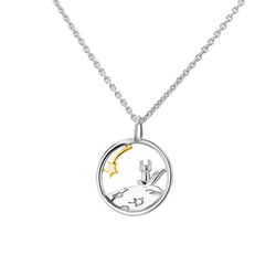 Stříbrný vykrojený přívěsek s liškou Malý princ