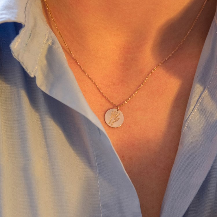 Stříbrný přívěsek s gravírem rukou Mimi 99685